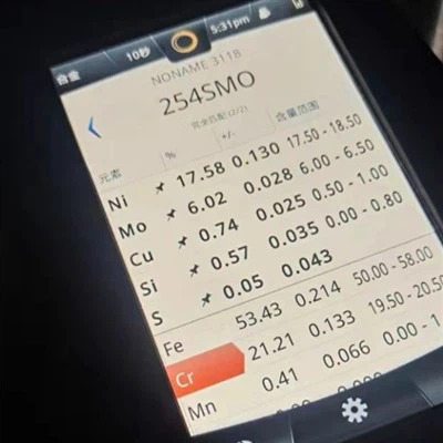 Ploča od legure 254SMO